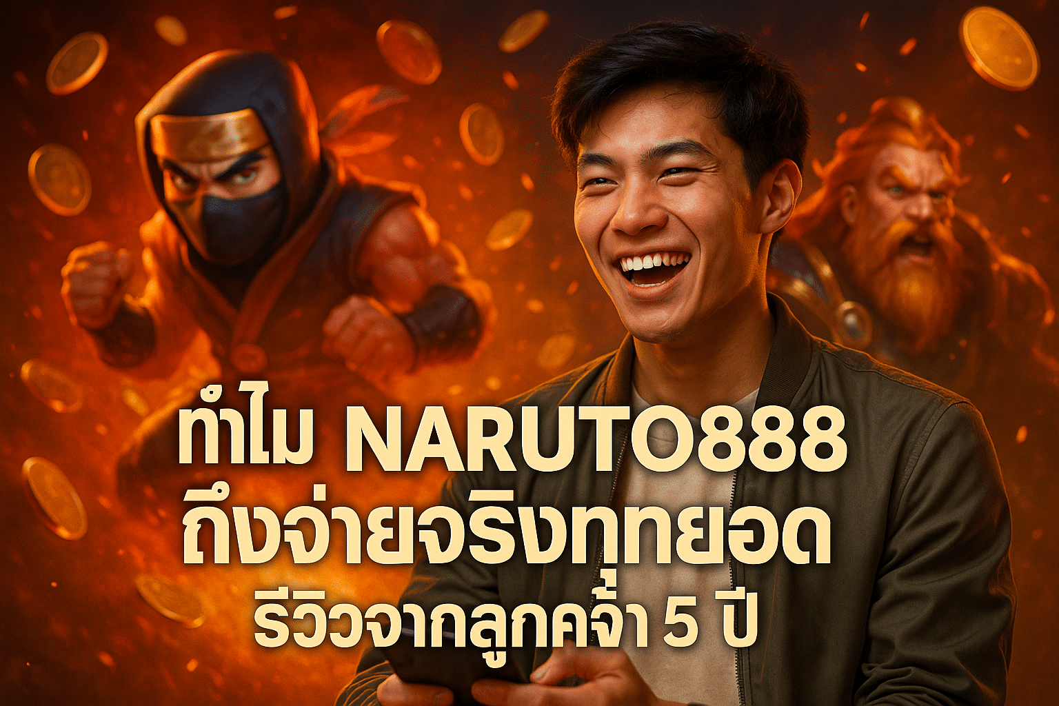 ทำไม NARUTO888 ถึงจ่ายจริงทุกยอด รีวิวจากลูกค้า 5 ปี