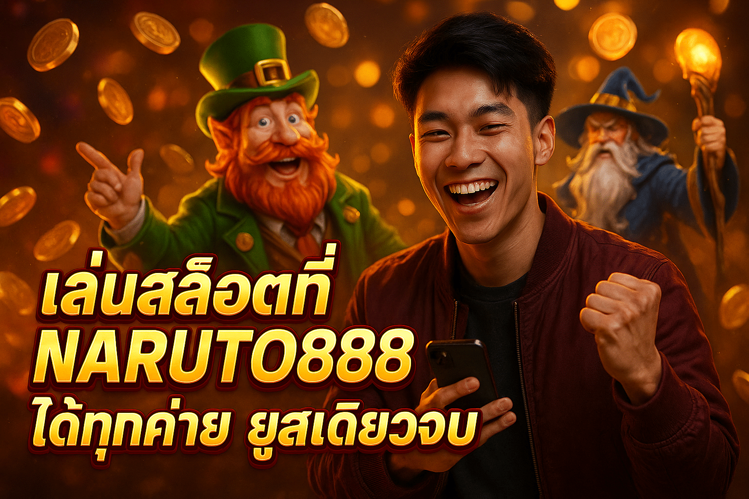 เล่นสล็อตที่ NARUTO888 ได้ทุกค่าย ยูสเดียวจบ