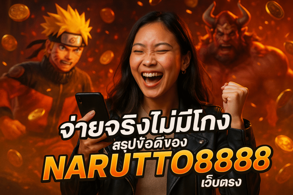 จ่ายจริงไม่มีโกง สรุปข้อดีของ NARUTO888 เว็บตรง