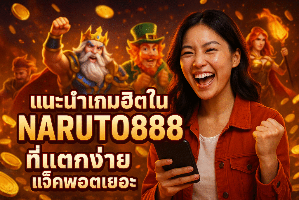 แนะนำเกมฮิตใน NARUTO888 ที่แตกง่าย แจ็คพอตเยอะ