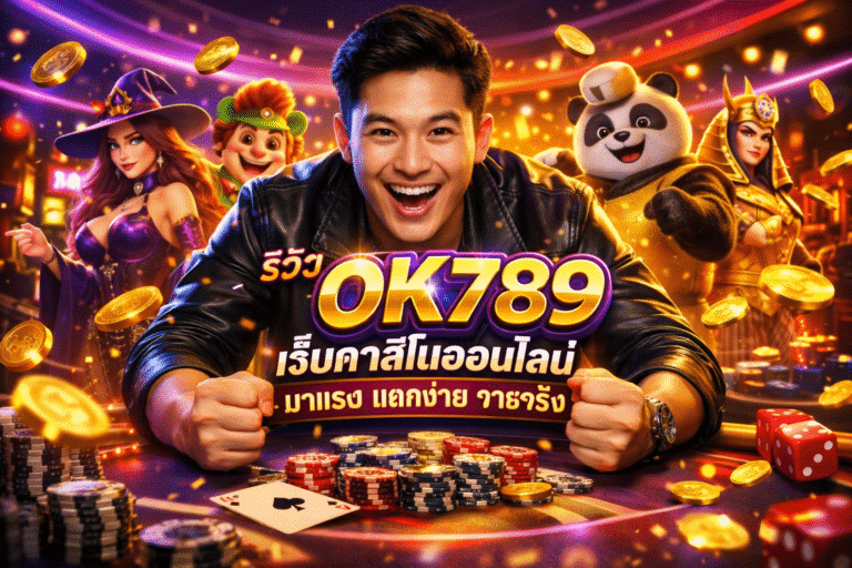 รีวิว OK789 เว็บคาสิโนออนไลน์ มาแรง แตกง่าย จ่ายจริง