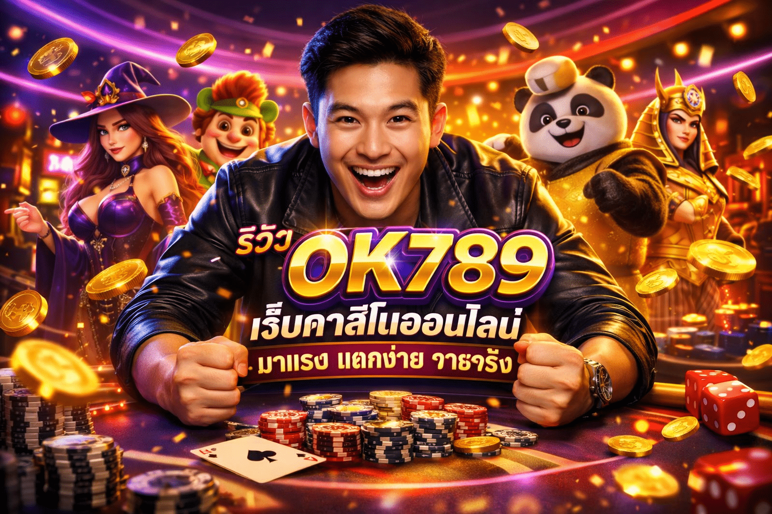 รีวิว OK789 เว็บคาสิโนออนไลน์ มาแรง แตกง่าย จ่ายจริง